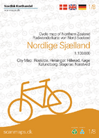 Fietskaart 1 Nordlige Sjaelland - Noord Zeeland (Denemarken) | Scanmap