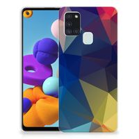 Samsung Galaxy A21s TPU Hoesje Polygon Dark