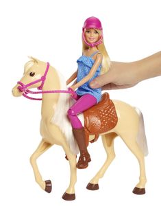 Barbie Basis Paard/Pop (Blond)