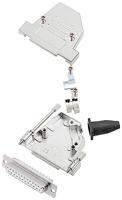 Encitech DTSL25-LJSRG-S-DMS-W-K 6355-8042-33 D-SUB Buchsenleisten-Set 45° Polzahl: 25 Lötkelch 1 pc(s)