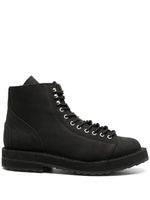 Yohji Yamamoto bottines en cuir à lacets - Noir