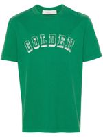 Golden Goose logo-print cotton T-shirt - Vert