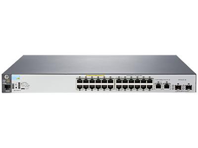 HPE Aruba 2530-24-PoE+ - Switch - Beheerd - 24 x 10100 + 2 x Gigabit SFP + 2 x 101001000 - desktop, rack-uitvoering, wandbevestiging - PoE+ HPE Aruba 2530-24-PoE+ - Switch - Beheerd - 24 x 10100 + 2 x Gigabit SFP + 2 x 101001000 - desktop, rack-uitvoering, wandbevestiging - PoE+