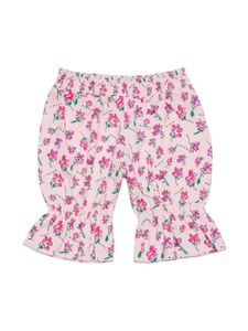 Marni Kids legging en coton à fleurs - Rose