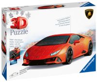 Ravensburger 3D puzzel 108 stukjes lamborghini Hurac EVO arancio