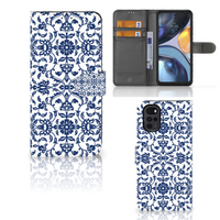 Motorola Moto G22 Hoesje Flower Blue