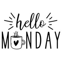 Hello monday - Muursticker - thumbnail