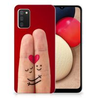 Samsung Galaxy A02s Silicone Back Cover Liefde - Origineel Romantisch Cadeau - thumbnail