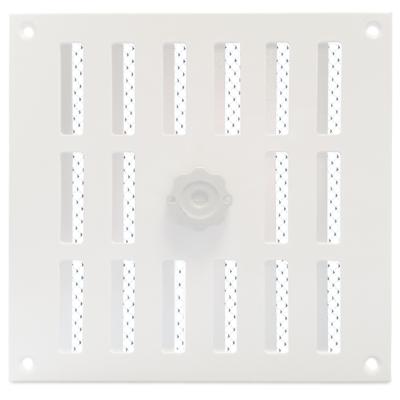 Aluminium Afsluitbaar Schuifrooster Opbouw 250 X 250mm - Wit (3-2525w) Aluminium Afsluitbaar Schuifrooster Opbouw 250 X 250mm - Wit (3-2525w)