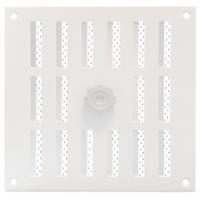 Aluminium Afsluitbaar Schuifrooster Opbouw 250 X 250mm - Wit (3-2525w)