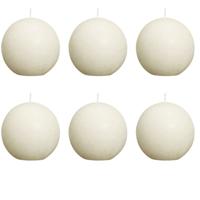 Bolsius Bolkaars rustiek 80 mm ivoorkleurig 6 st