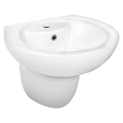 Kerra Amelia wastafel 50,5x44cm wit met sifonkap