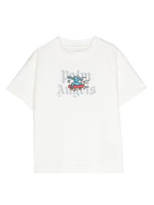 Palm Angels Kids x Keith Haring t-shirt à imprimé Skateboard - Blanc