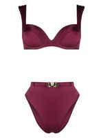 Noire Swimwear haut de bikini à coquillages brodés - Rose - thumbnail