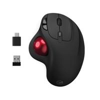 Mobility Lab Draadloze trackball-muis – draadloze muis met duimwiel, instelbare precisie, USB- en USB-C-aansluiting, compatibel met macOS en Windows – zwart