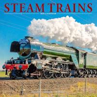 Steam Trains Calendar 2026 Square Trains Wall Calendar - 16 Month