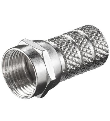 Goobay 51851 kabel-connector F M Roestvrijstaal