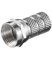 Goobay 51851 kabel-connector F M Roestvrijstaal