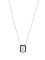 Selim Mouzannar collier Mina en or blanc 18ct serti de diamants - Argent