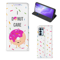 OPPO Find X3 Lite Flip Style Cover Donut Roze - thumbnail