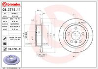 Remschijf BREMBO, Remschijftype: Massief, u.a. für Mini - thumbnail