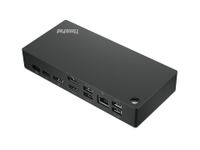 Lenovo 40AY0090UK notebook dock & poortreplicator Bedraad USB 3.2 Gen 1 (3.1 Gen 1) Type-C Zwart - thumbnail