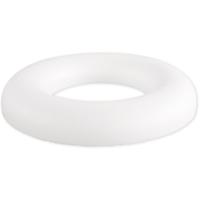 Piepschuim ring/krans - plat - wit - 22 cm - styropor - hobby figuren - DIY - knutselen