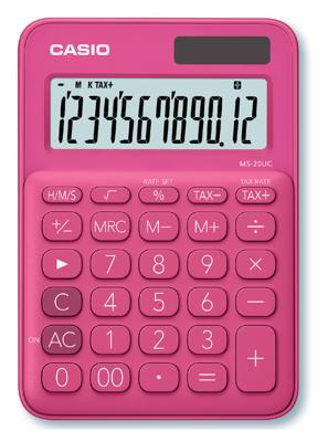 Casio MS-20UC-RD calculator Desktop Basisrekenmachine Rood Casio MS-20UC-RD calculator Desktop Basisrekenmachine Rood