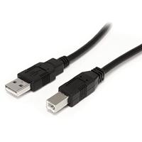 StarTech.com 9m actieve USB-A naar USB-B-kabel - M/M - USB 2.0 A naar B kabel - printerkabel - USB-verlengkabel - zwart (USB2HAB30AC)