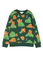 Stella McCartney Kids sweat en coton à imprimé graphique - Vert