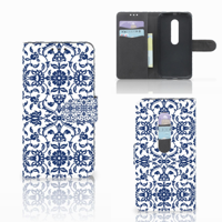 Motorola Moto G 3e Generatie Hoesje Flower Blue