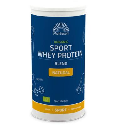 Mattisson Healthstyle Mattisson Healthstyle Organic Sport Whey Protein Blend Natural (450g) Mattisson Healthstyle Mattisson Healthstyle Organic Sport Whey Protein Blend Natural (450g)