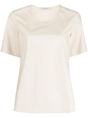 LEMAIRE Top met ronde hals - Beige