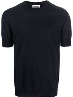 Jil Sander t-shirt en laine - Bleu