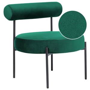 Beliani - ALPHA - Fauteuil - Smaragdgroen - Fluweel