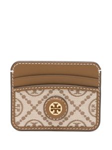 Tory Burch porte-carte à logo monogrammé - Marron