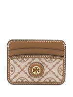 Tory Burch porte-carte à logo monogrammé - Marron