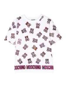 Moschino Kids t-shirt à imprimé Teddy Bear - Blanc