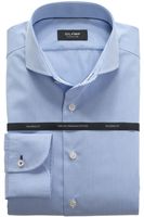 OLYMP SIGNATURE Tailored Fit Overhemd blauw, Effen - thumbnail