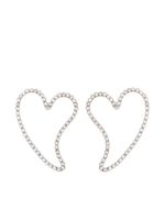 Nina Ricci boucles d'oreilles à ornements strassés - Argent - thumbnail