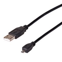 Akyga USB-kabel USB-A stekker, UC-E6 1.50 m Zwart AK-USB-20 - thumbnail