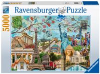 Ravensburger puzzel 5000 stukjes big city collage - thumbnail