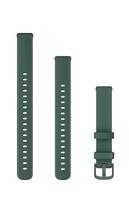 Garmin Lily 2 (14mm) Bandje, alleen Geschikt voor Lily 2 Standard, Active en Classic series, Originele accessoire, Silicone, Jasper Green and Jasper Green Hardware