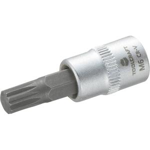 TOOLCRAFT M6 816075 Veeltand (XZN) Dopsleutel-bitinzet 6 mm 1/4 (6.3 mm)