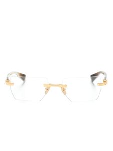 Balmain Eyewear lunettes de vue Pierre BPX à monture rectangulaire - Or