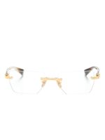 Balmain Eyewear lunettes de vue Pierre BPX à monture rectangulaire - Or - thumbnail