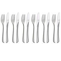 WMF Virginia Dessert-ontbijtbestek 12-delig, Voor 6 personen, Ergonomisch gevoel, Cromargan protect®, Vaatwasmachinebestendig, Holheft Messen, Bestekdoos, 1142566390