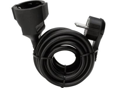 Kopp 143605083 Stroom Verlengkabel Zwart 3.00 m H05VV-F 3G 1,5 mm² Kopp 143605083 Stroom Verlengkabel Zwart 3.00 m H05VV-F 3G 1,5 mm²