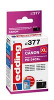 Edding Inktcartridge vervangt Canon PG-540 XL Compatibel Zwart EDD-377 18-377 - thumbnail