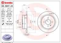 Remschijf BREMBO, Remschijftype: Massief, u.a. für BMW